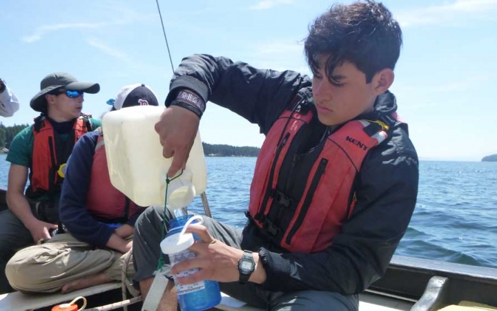 teens learn outdoor skills